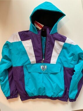 Colorblock Pullover Jacket Blue/Purple Baseball Lifestyle 101 Men’s Medium New